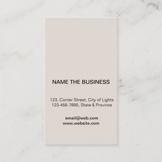 ギターのロゴの音楽教師のミニマリストの歌手 名刺 (裏面)