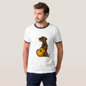 ギターのワイシャツを遊ぶAF Chocolatの実験室 Tシャツ (正面フル)