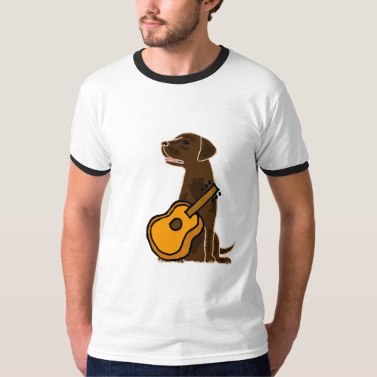ギターのワイシャツを遊ぶAF Chocolatの実験室 Tシャツ (正面)