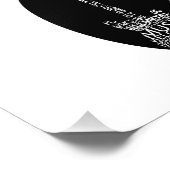 ギターのワードフィル黒い音楽イメージの上に白を塗る.png フォトプリント            (角)