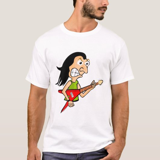 ギターの人を演じる金属! Tシャツ (正面)