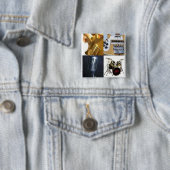 ギターの低音のVocalsのドラム 缶バッジ (インサイチュ)