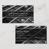 ギターの先生の写真ストリングス – 名刺 (正面/裏面)