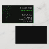 ギターの先生の名刺 名刺 (正面/裏面)