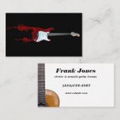 ギターの先生 名刺 (正面/裏面)