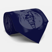ギターの写実的で青いタイ ネクタイ (ロール)