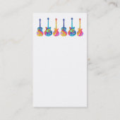 ギターの反射のカスタマイズ可能な名刺 名刺 (裏面)