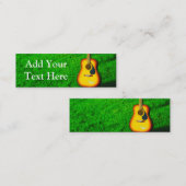 ギターの名刺 スキニー名刺 (正面/裏面)