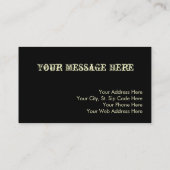 ギターの名刺 名刺 (裏面)