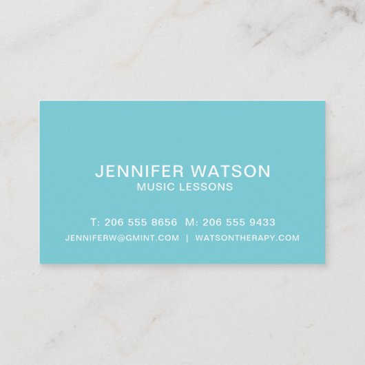 ギターの名刺 名刺 (裏面)