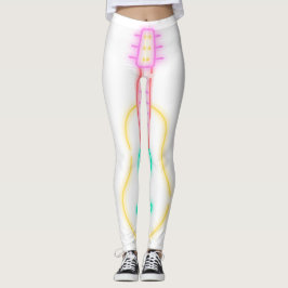 ギターの女神とスタイルをロック レギンス