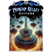 ギターの宇宙船が空から降りる Tシャツ