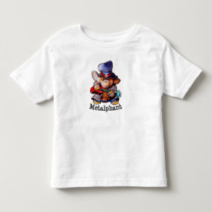 ギターの幼児のTシャツとのMetalphant トドラーTシャツ