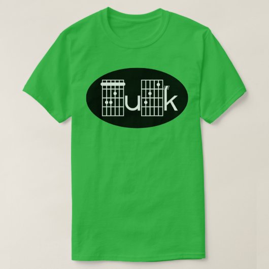 ギターの弦を鳴らす Tシャツ (デザイン正面)