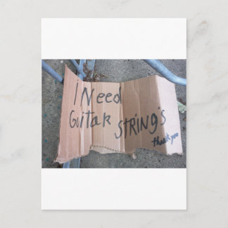ギターの弦 ポストカード