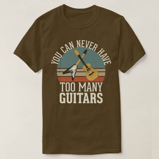 ギターの数が多過ぎることはない284 Tシャツ (デザイン正面)