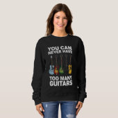 ギターの数が多過ぎることはない – ギタおもしろいー スウェットシャツ (正面フル)