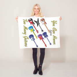 ギターの数が多過ぎることはない –  フリースブランケット