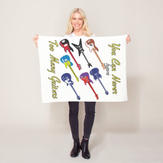 ギターの数が多過ぎることはない – フリースブランケット (インサイチュ)