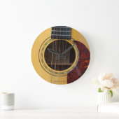 ギターの時計 ラージ壁時計 (ホーム)