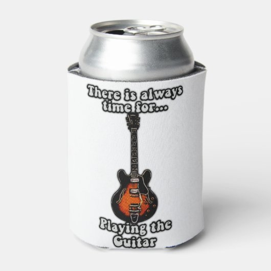 ギターの時間は遊いつもある。レトロ 缶クーラー (缶正面)