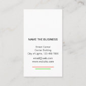 ギターの楽器の音楽の先生DJのイベントのマネージャー 名刺 (裏面)