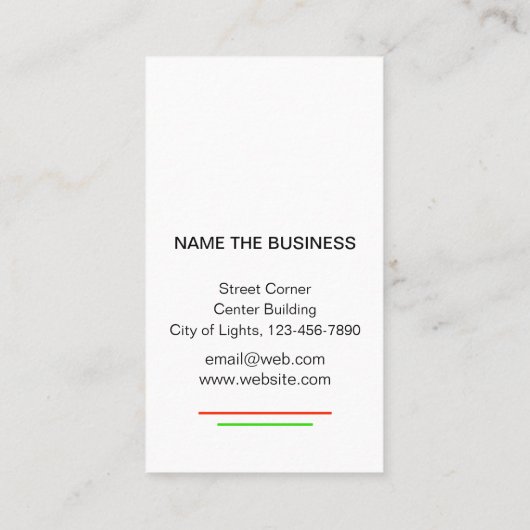 ギターの楽器の音楽の先生DJのイベントのマネージャー 名刺 (裏面)