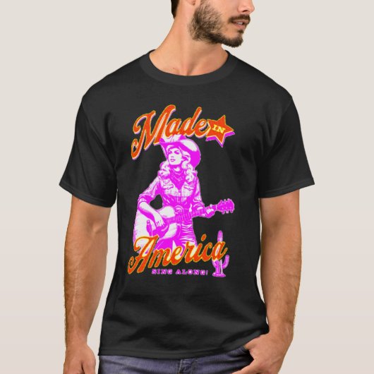 ギターの溝:弦がスピンに合う場所 Tシャツ (正面)