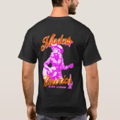 ギターの溝:弦がスピンに合う場所 Tシャツ (裏面)