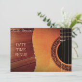 ギターの演奏会のエレガントでスタイリッシュな性能 招待状 (スタンド正面)