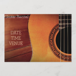 ギターの演奏会のエレガントでスタイリッシュな性能 招待状