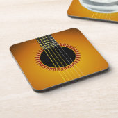 ギターの背景コースター（4セット） コースター (左側)