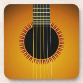 ギターの背景コースター（4セット） コースター (正面)