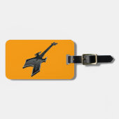 ギターの荷物のラベル ラゲッジタグ (正面横)