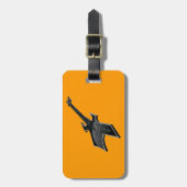 ギターの荷物のラベル ラゲッジタグ (正面縦)