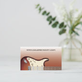 ギターの補助機関車-電気名刺 名刺 (スタンド正面)