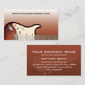 ギターの補助機関車-電気名刺 名刺 (正面/裏面)