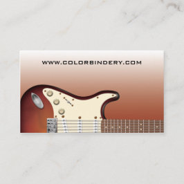 ギターの補助機関車-電気名刺 名刺