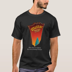 ギターの設計審査の暗闇のティー Tシャツ
