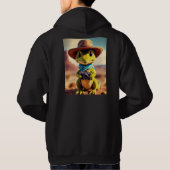 ギターの象徴的なシルエットとそのカーブと パーカ (裏面)