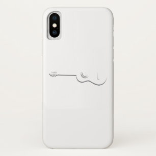 ギターの輪郭の半分 iPhone X ケース