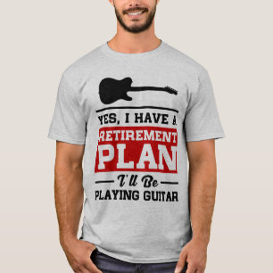 ギターの退職に関する諸計画を遊ぶこと Tシャツ