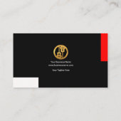 ギターの音楽の先生のモチーフを遊ぶこと 名刺 (裏面)