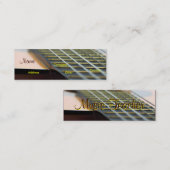 ギターの音楽の先生 スキニー名刺 (正面/裏面)