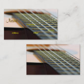 ギターの音楽の先生 名刺 (正面/裏面)