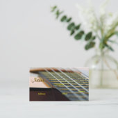 ギターの音楽の先生 名刺 (スタンド正面)