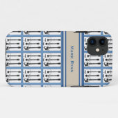 ギターの音楽パターンに名前を追加 Case-Mate iPhoneケース (裏面(横))
