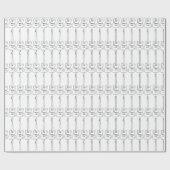 ギターの音楽パターン ラッピングペーパー (フラット)