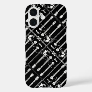ギターの音楽パターン iPhone 16ケース