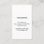 ギターの音楽プレーヤーの芸術家DJの幾何学的な赤 名刺 (裏面)